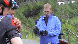 The two legs of the Rallarvegen meet just below Myrdal, 38.7 miles into the ride